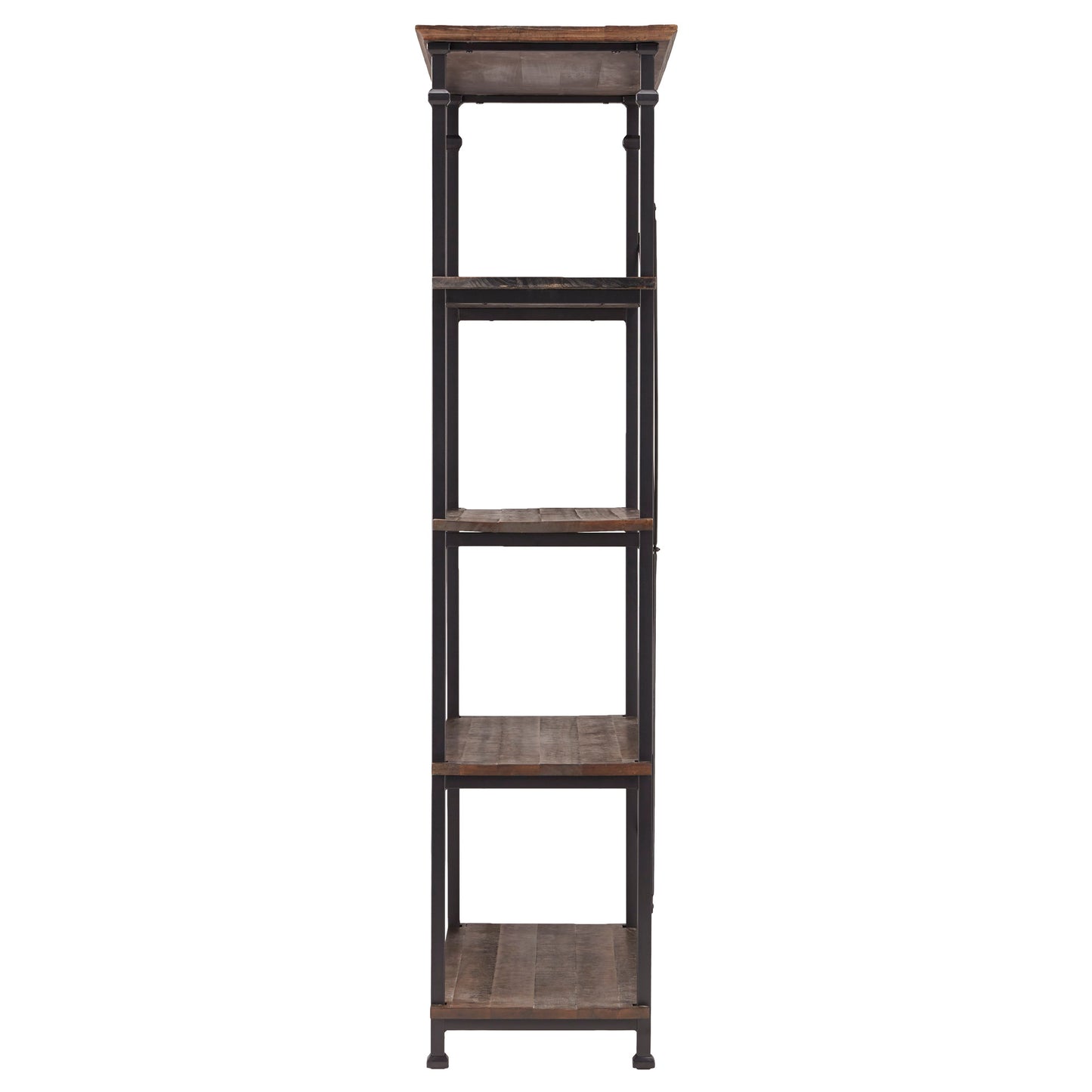 Vintage Industrial Rustic 40-inch Bookcase - Brown Finish