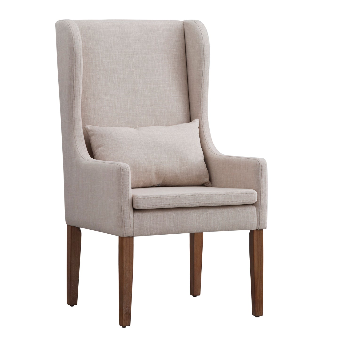 Slipcovered Wingback Parson Chair - Cream