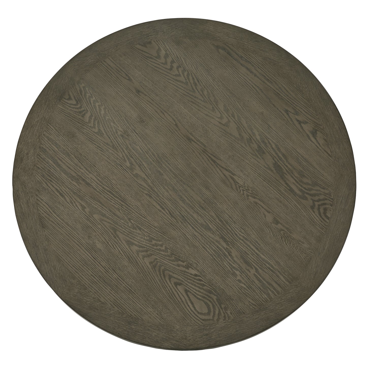 Weathered Wood Finish Table with Cross Base - Gray, 48" Round Dining Table