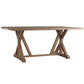Rustic Pine Concrete Table Top Dining Table - Concrete-Inlaid