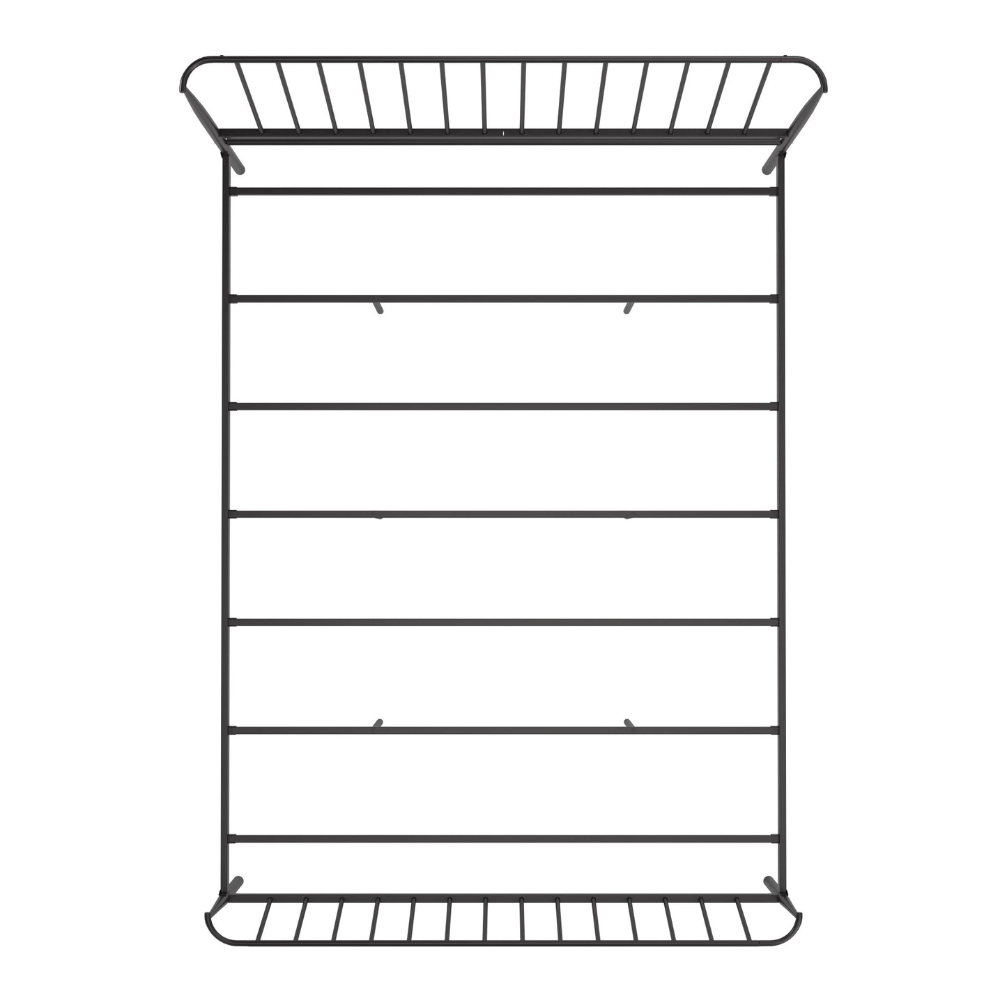 Matte Black Finish Metal Bed - Queen (Queen Size)