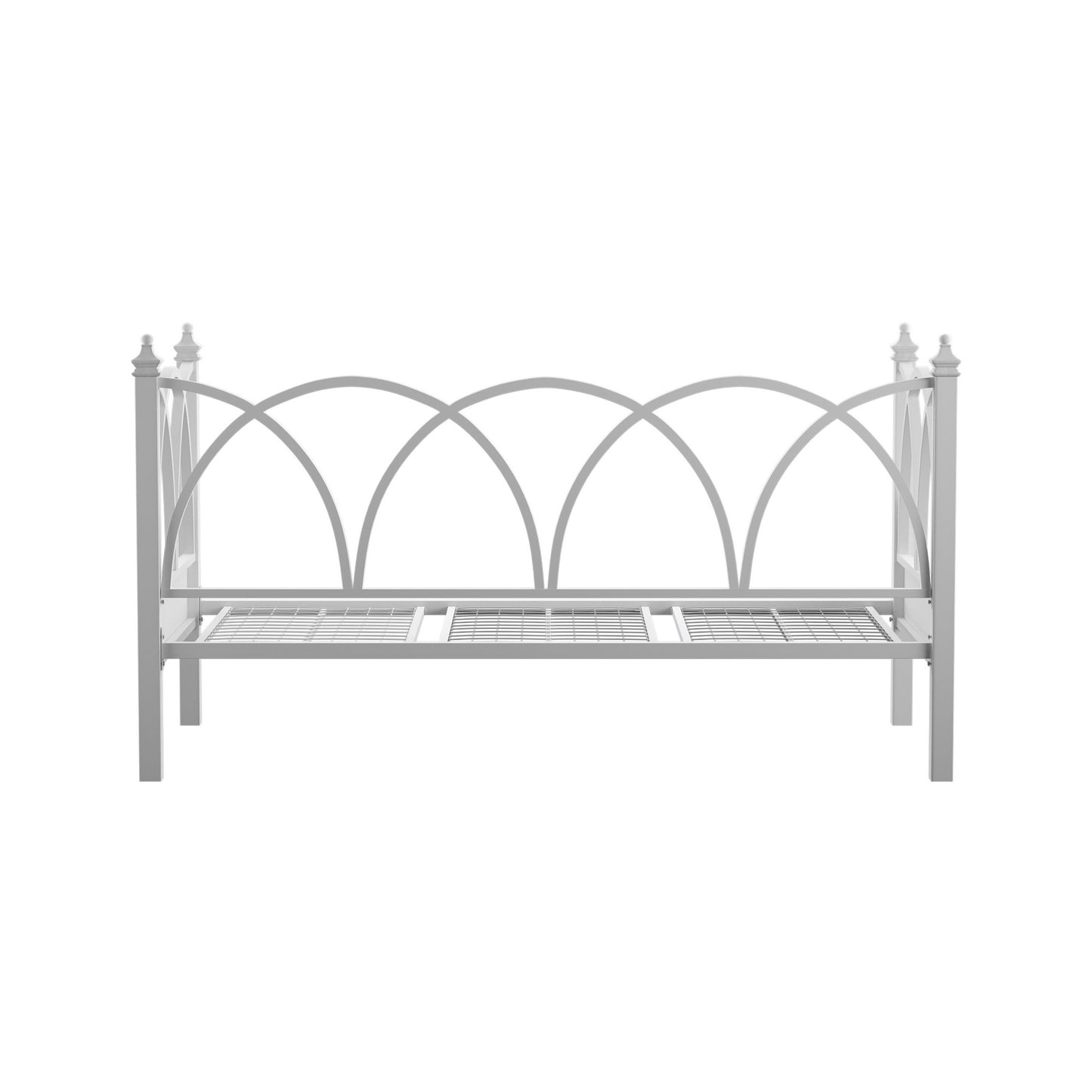Antique White Arched Metal Daybed