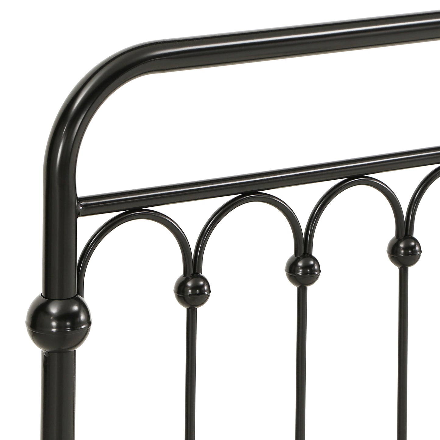 Metal Arches Platform Bed - Black, Full