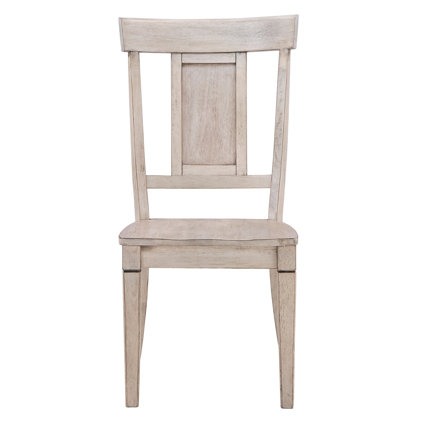 Panel Back Wood Dining Chairs (Set of 2) - Antique White Finish