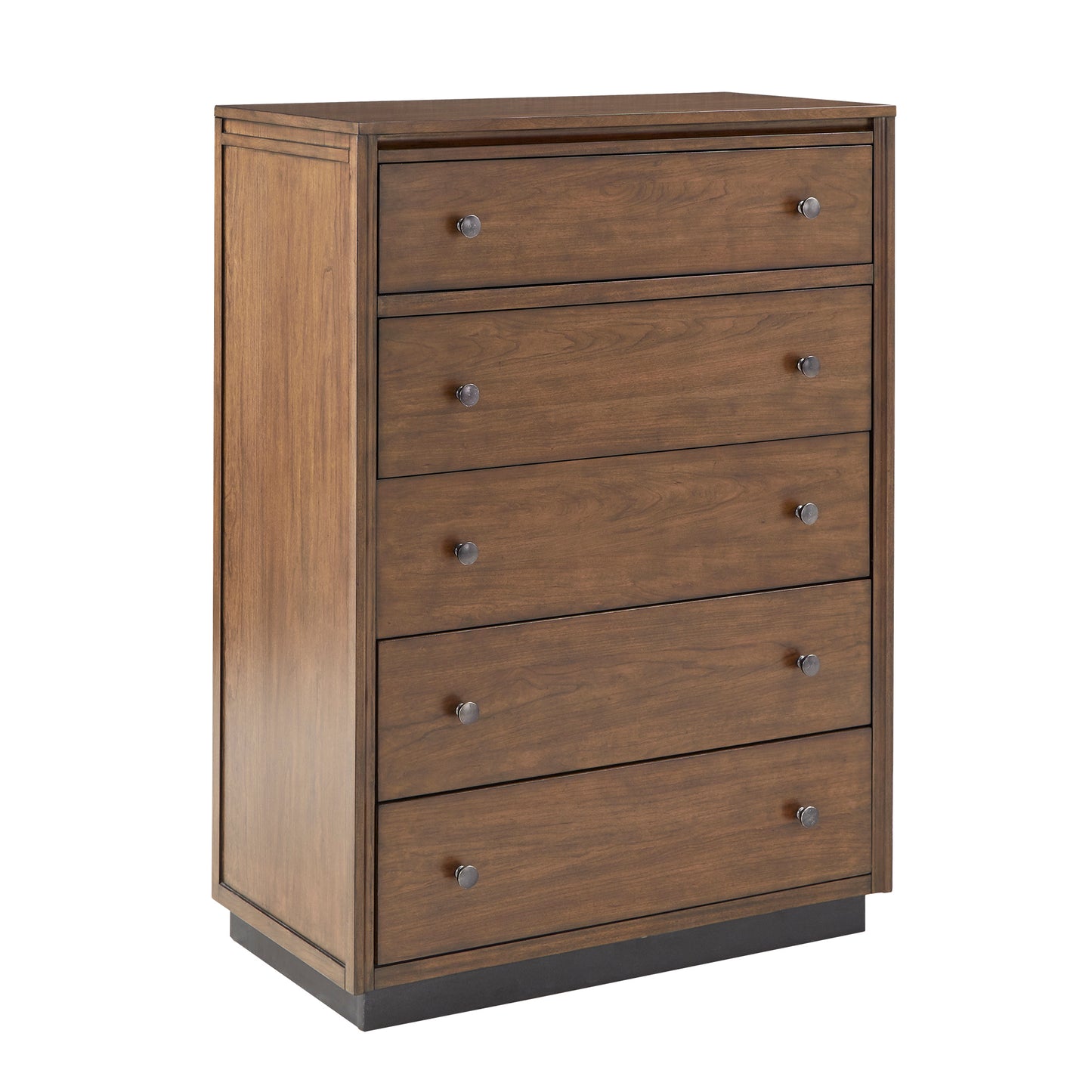 Local Pickup Only - Walnut Finish 5-Drawer Modular Chest