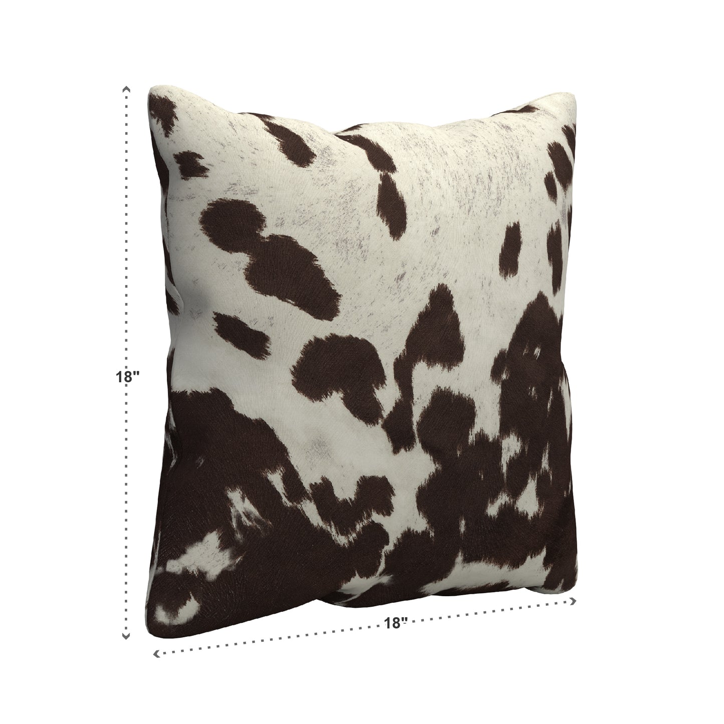 Faux Cowhide Print Accent Pillows (Set of 2) - Brown Cowhide