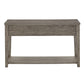 Antique Grey Finish Grey Fiber Cement Table with Self - Sofa Table