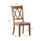 Oak Finish Oval 5-Piece Dining Set - Oak Finish Chairs