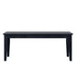 Wood Dining Bench - Antique Denim Finish