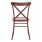 Metal Dining Chairs (Set of 2) - Antique Berry Red