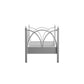 Antique White Arched Metal Daybed