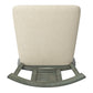 Panel Back Wood Swivel Bar Stool - Antique Sage Finish