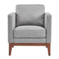 Linen Upholstered Accent Chair - Grey Linen