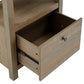 4-tier/5-tier Adjustable Bookshelf with Drawer - Medium Oak Finish