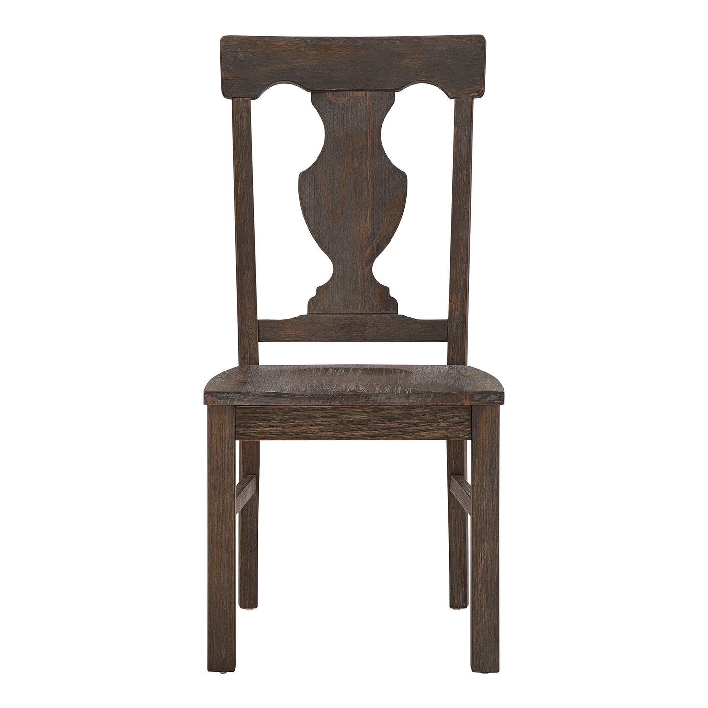 Wood Fiddle Back Dining Chairs (Set of 2)