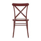 Metal Dining Chairs (Set of 2) - Antique Berry Red