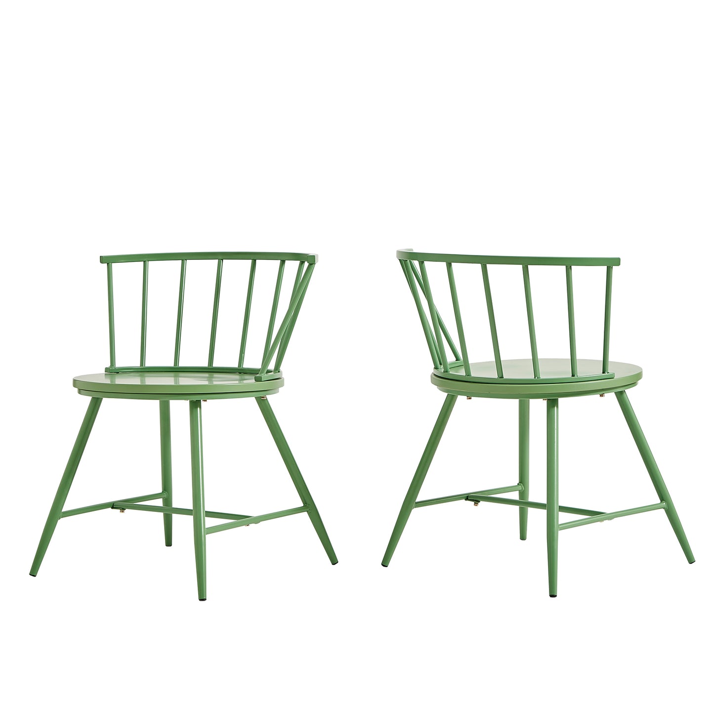 Low Back Windsor Classic Dining Chairs (Set of 2) - Meadow Green