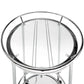 Round Chrome Metal Glass Top Bar Cart