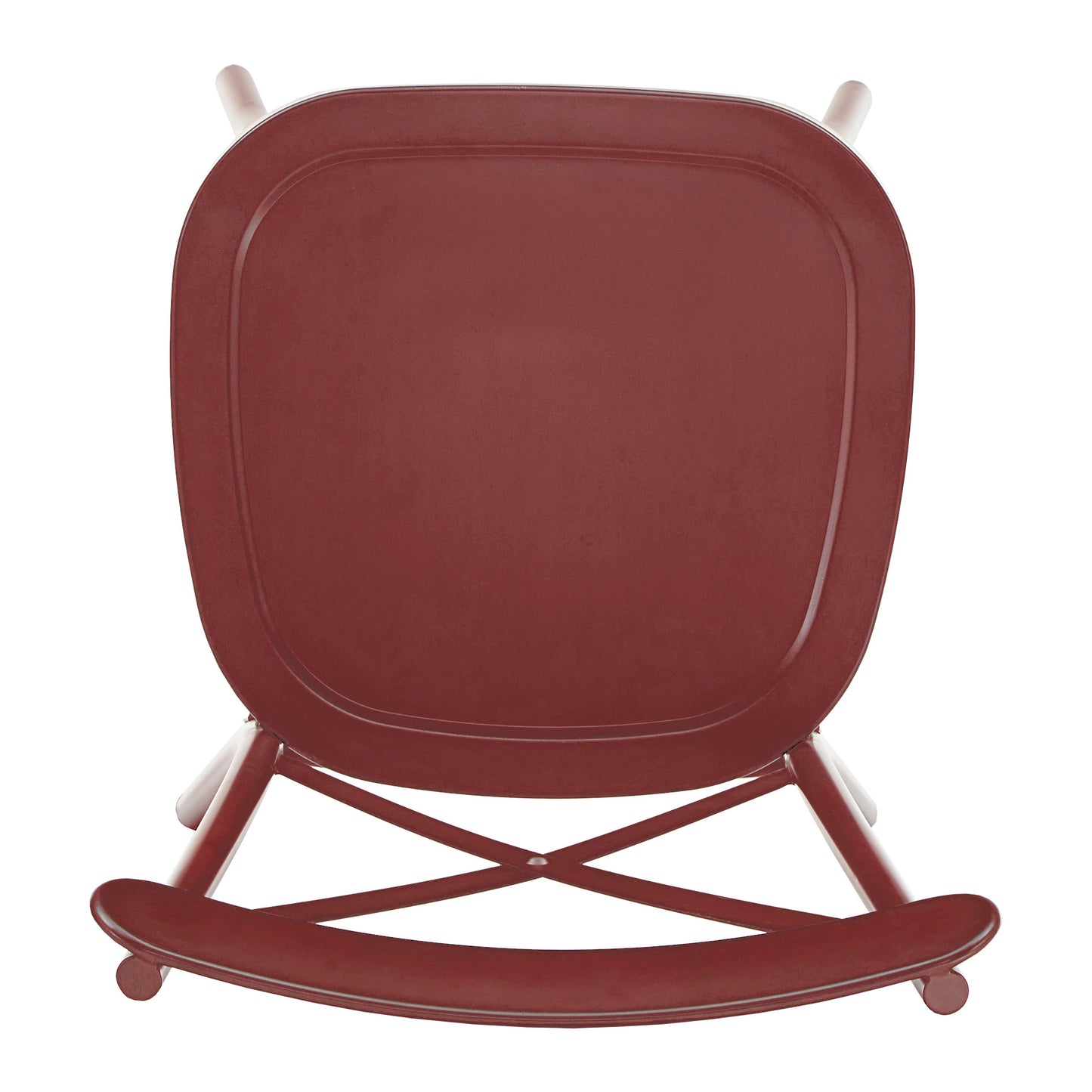 Metal Dining Chairs (Set of 2) - Antique Berry Red