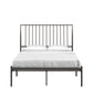 Metal Platform Bed with Curved Metal Headboard (Full Size)