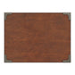 X-Base Wood Accent Campaign Table - Espresso