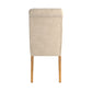 Premium Tufted Rolled Back Parsons Chairs (Set of 2) - Beige Linen
