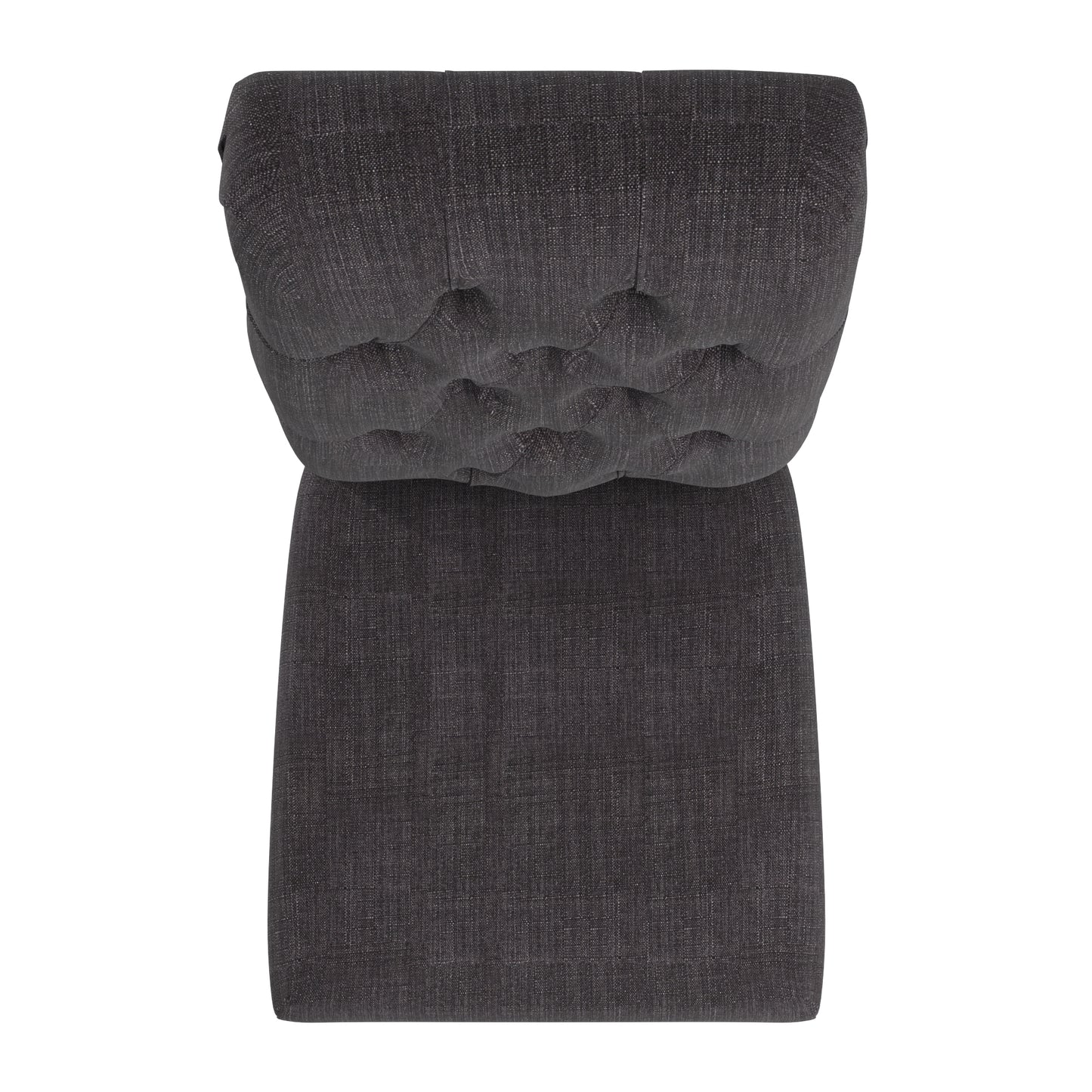 Premium Tufted Rolled Back Parsons Chairs (Set of 2) - Dark Grey Linen