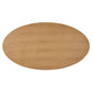 Wood Oval Coffee Table - Light Oak Finish