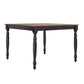 36"-54" Two-Tone Extending Counter Height Dining Table - Antique Black with Cherry Top Finish