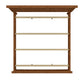 King-Size Wood Panel Platform Storage Bed - Oak Finish, 1 Side of Storage