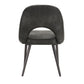 Upholstered Dining Chairs (Set of 2) - Dark Grey PU Leather