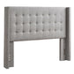 Linen Wingback Headboard - Gray Linen, King