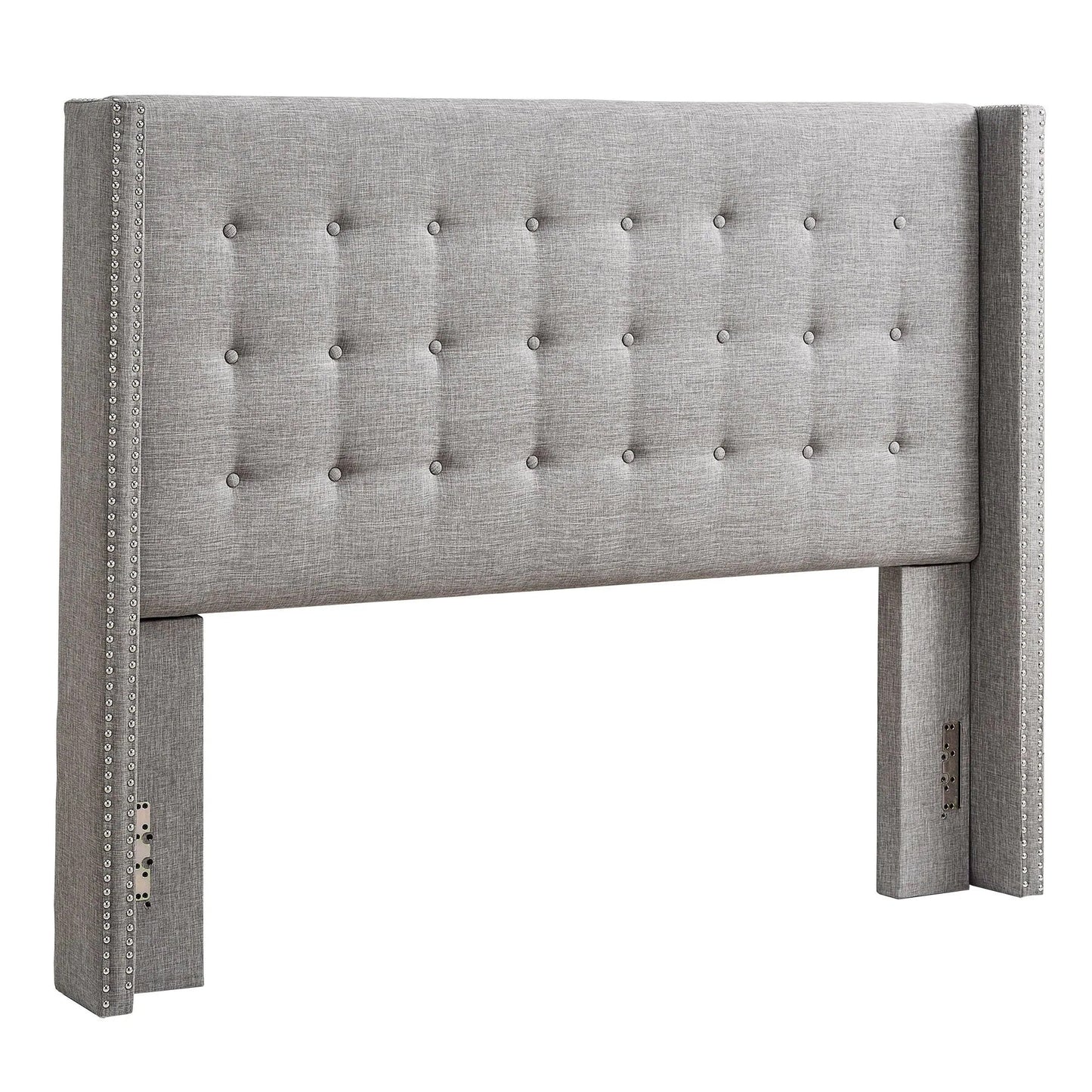 Linen Wingback Headboard - Gray Linen, Full