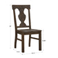 Wood Fiddle Back Dining Chairs (Set of 2)