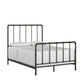 Antique Industrial Lines Iron Metal Bed - Full