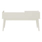 1-Drawer Cushioned Entryway Bench - White