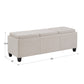 Heathered Weave Storage Bench with Trays