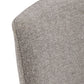 Upholstered Dining Chairs (Set of 2) - Dark Grey Chenille Fabric, Black Legs