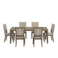 Antique Taupe Wood Extending Dining Set - 7-Piece