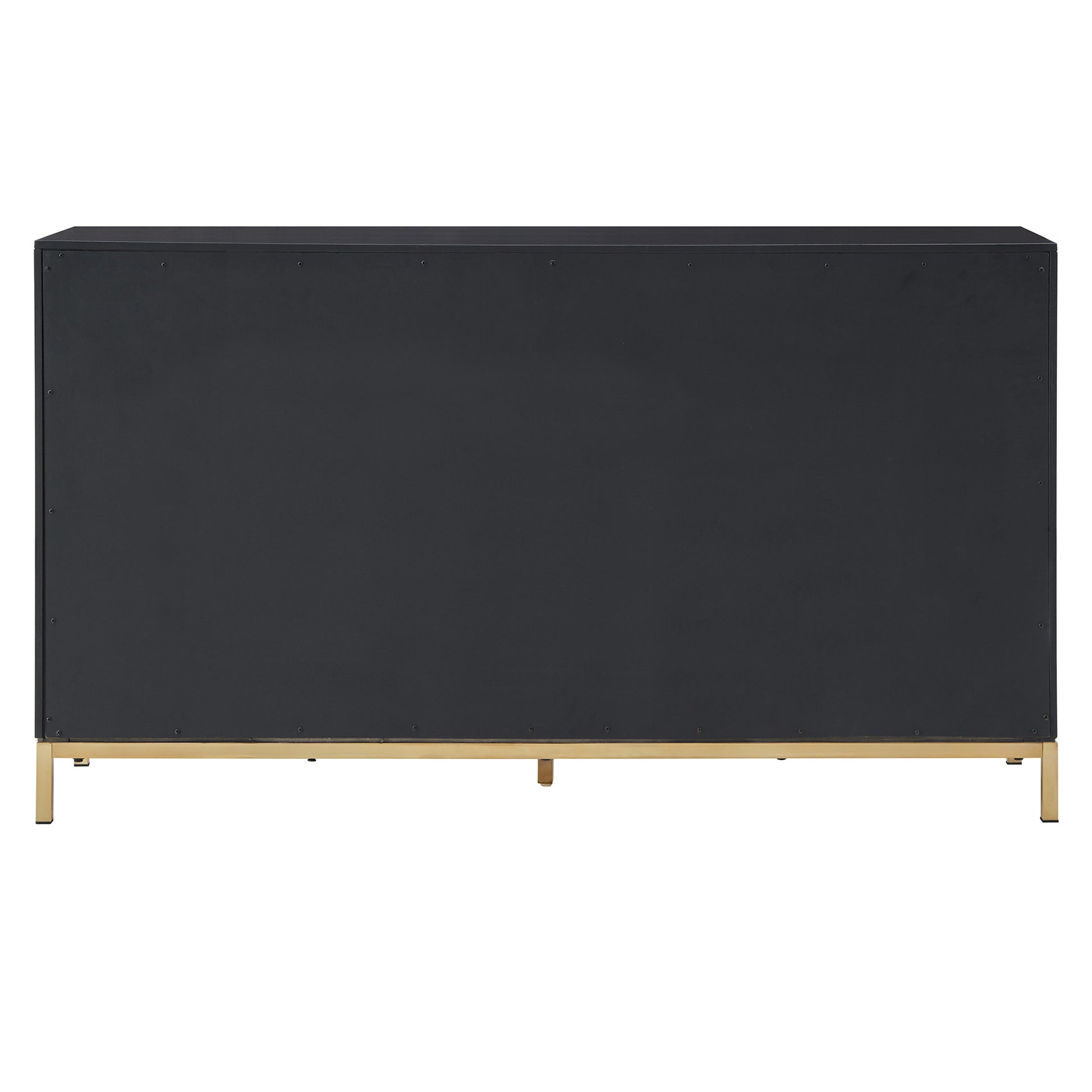 64" Wide 8 - Drawer Dresser - Black Finish, Gold Accent, Dresser Only by iNSPIRE Q Bold iNSPIRE Q Home 64" Wide 8 - Drawer Dresser - Black Finish, Gold Accent, Dresser Only by iNSPIRE Q Bold iNSPIRE Q Home