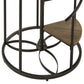 Black Finish Metal Spiral Staircase Display Shelf