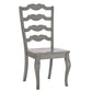 French Ladder Back Wood Dining Chairs (Set of 2) - Antiqua Gray