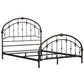 Curved Double Top Arches Victorian Iron Bed - Antique Dark Bronze, Queen Size