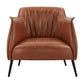Leather Gel Accent Chair - Brown