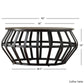 Metal Frame Round Cage Table Set