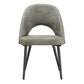 Upholstered Dining Chairs (Set of 2) - Light Gray PU Leather