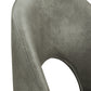 Upholstered Dining Chairs (Set of 2) - Light Gray PU Leather