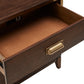 26" Wide 2 - Drawer Campaign Nightstand