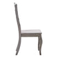 French Ladder Back Wood Dining Chairs (Set of 2) - Antiqua Gray