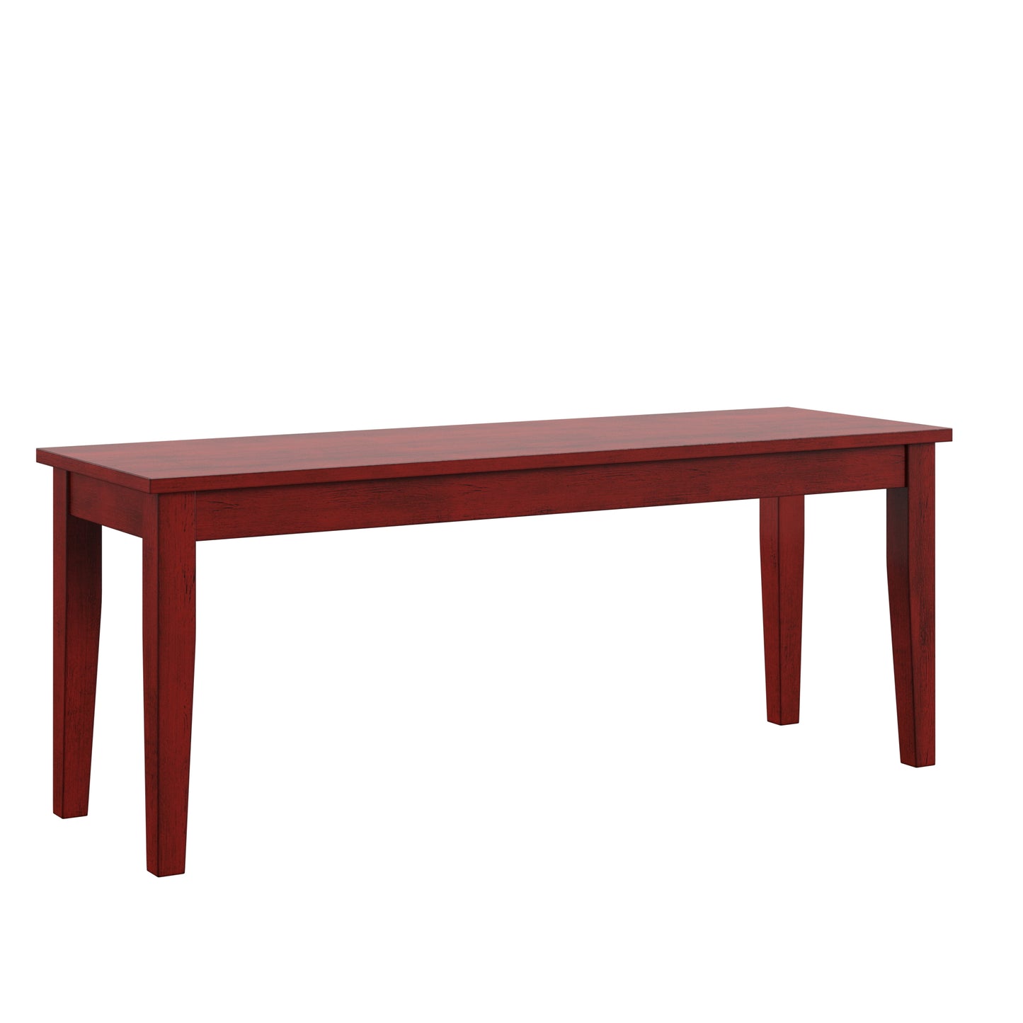 Wood Dining Bench - Antique Berry Finish